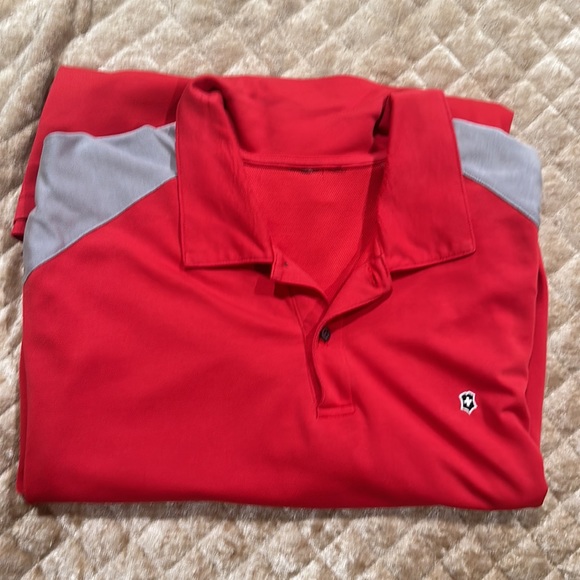 (Set of 2) Victorinox 2XL - Red and Black - Polo - CoolMax - Picture 7 of 7
